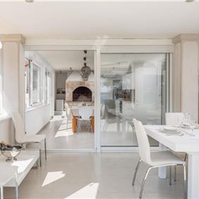 Luxury 6 Bedroom Seafront Villa with pool and Separate Apartment along Secluded Beach near Hvar Town, Sleeps 10-12